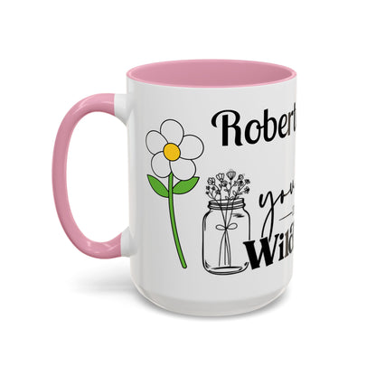 You Belong Among the Wildflowers Daisy Mug — Custom Name Colorful 11oz & 15oz - Ramshackle Shack