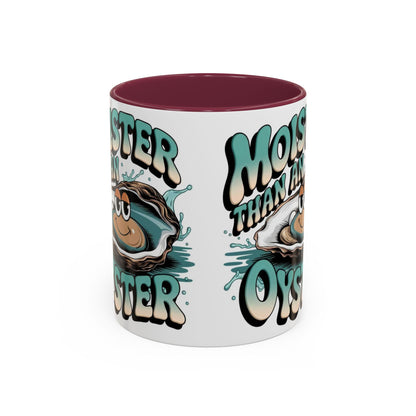 Moister Than An Oyster Coffee Mug — Funny Retro Oyster Seafood Gift (11oz, 15oz) - Ramshackle Shack