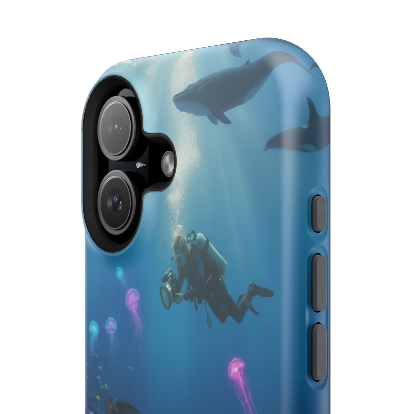 Underwater Diver Phone Case — Magnetic Impact‑Resistant Ocean Design
