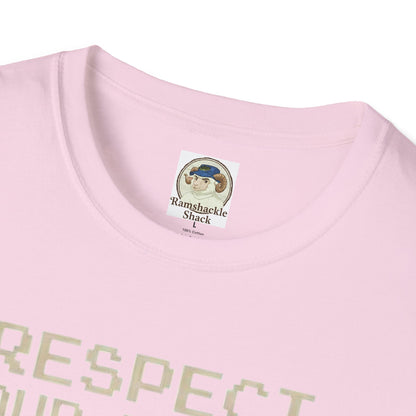 Retro Game Controllers TShirt Respect Your Elders Vintage Console Graphic Tee - Ramshackle Shack