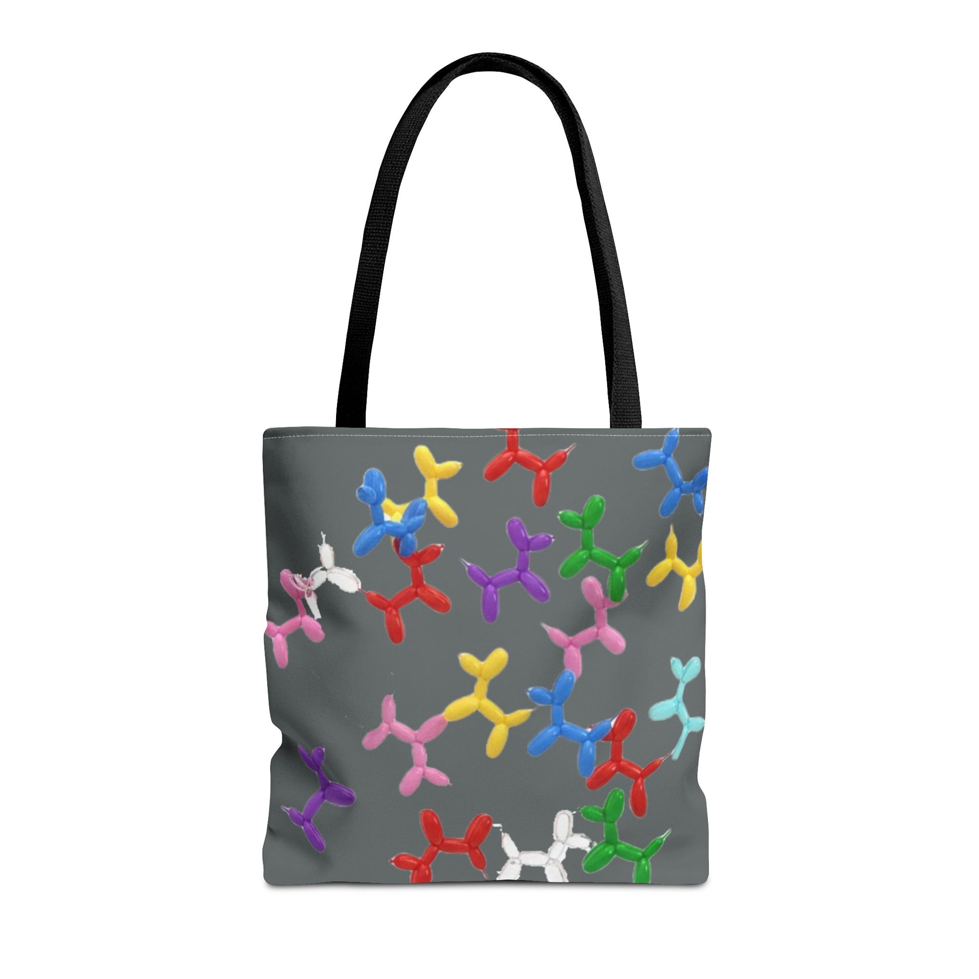 Balloon Dog Pattern Tote Bag – Colorful Pop Art Reusable Shopper - Ramshackle Shack