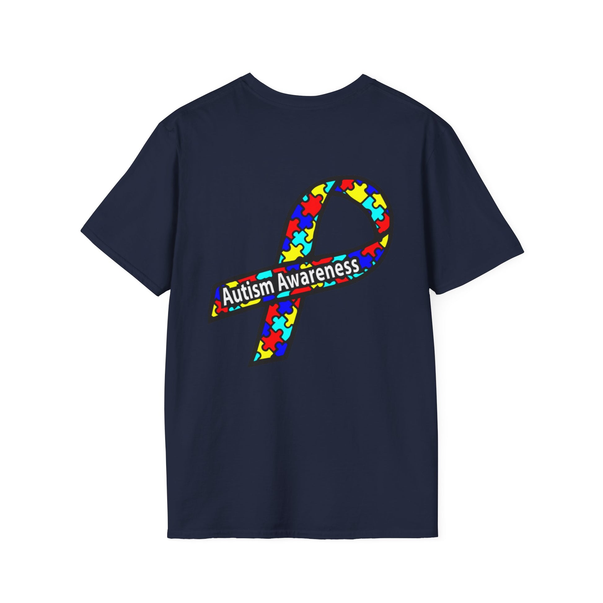 Autism Awareness T-Shirt — "Embrace Our Difference" Puzzle Heart Design - Ramshackle Shack