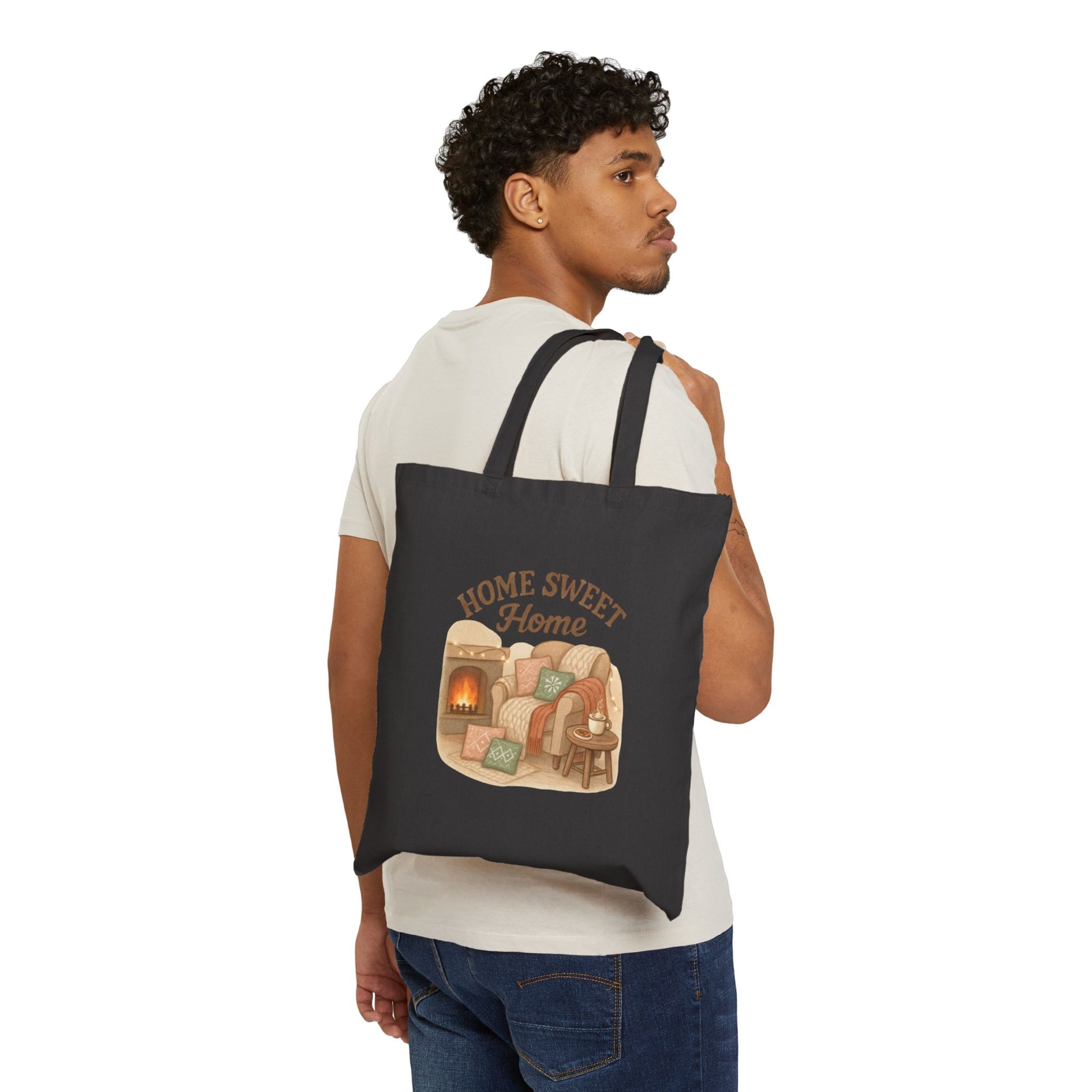 Tote Bag - Home Sweet Home Cotton Canvas - Ramshackle Shack