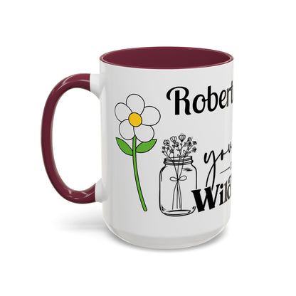 You Belong Among the Wildflowers Daisy Mug — Custom Name Colorful 11oz & 15oz - Ramshackle Shack