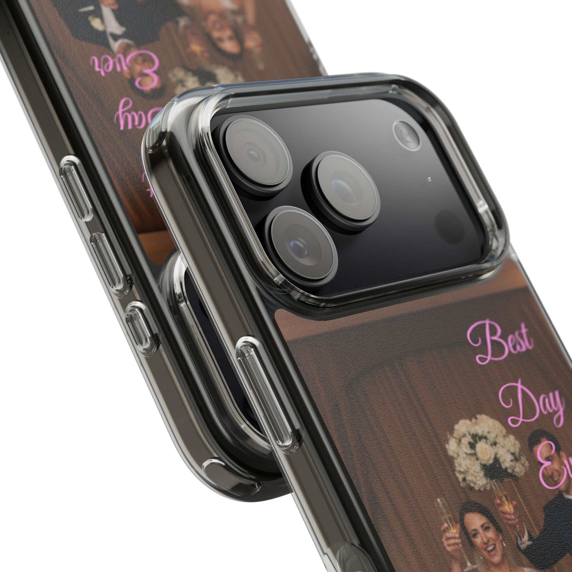 Personalized Clear Impact-Resistant Phone Case — Custom Photo & Message - Ramshackle Shack