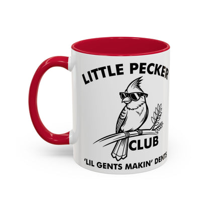 Funny 'Little Pecker Club' Coffee Mug — 11oz/15oz Ceramic Novelty Cup - Ramshackle Shack