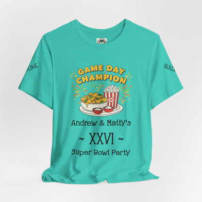 Game Day Champion Tee | Super Bowl Party, Game Day Humor - Ramshackle Shack