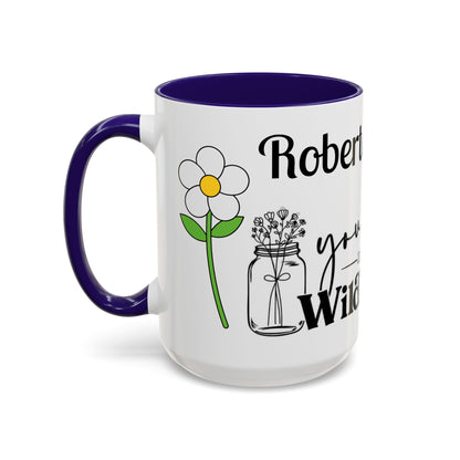 You Belong Among the Wildflowers Daisy Mug — Custom Name Colorful 11oz & 15oz - Ramshackle Shack
