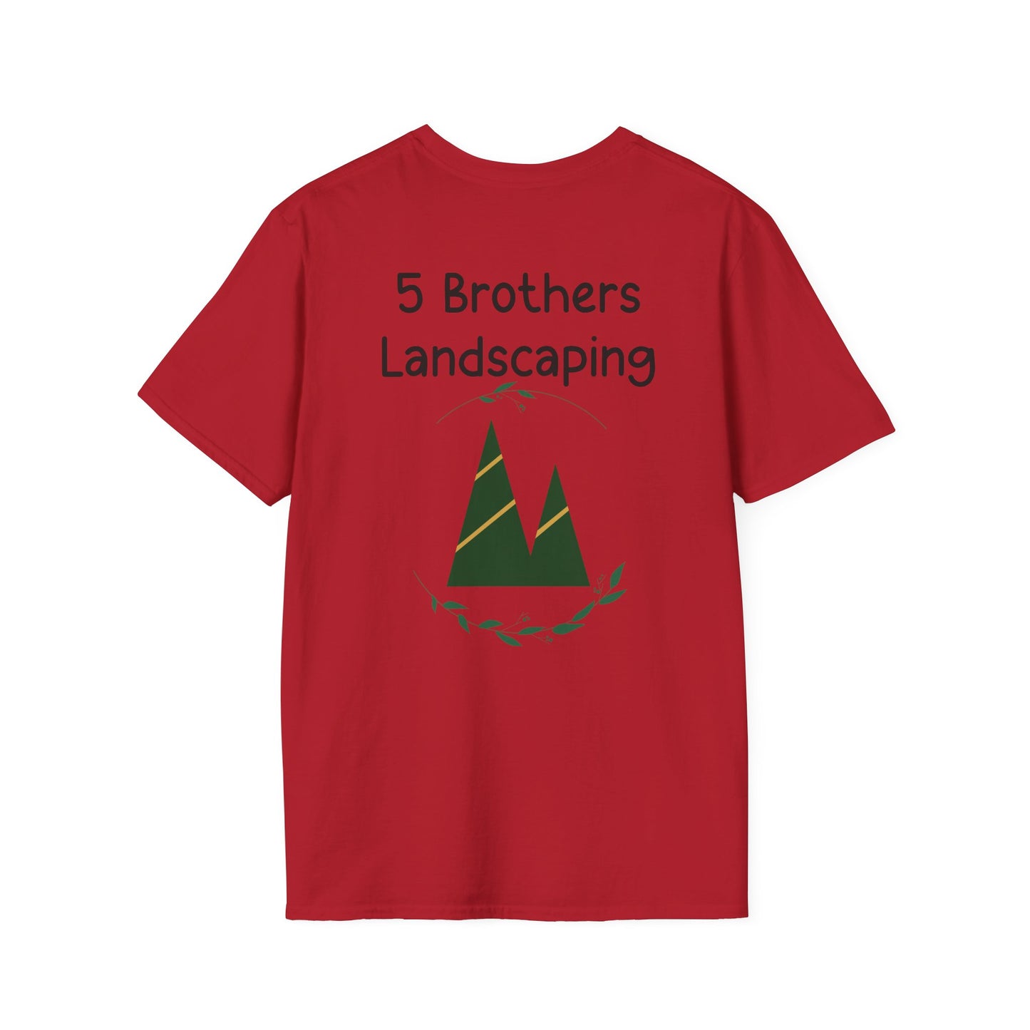 Excavator A Little Dirt Never Hurt TShirt  Custom Business Name & Logo Back - Ramshackle Shack