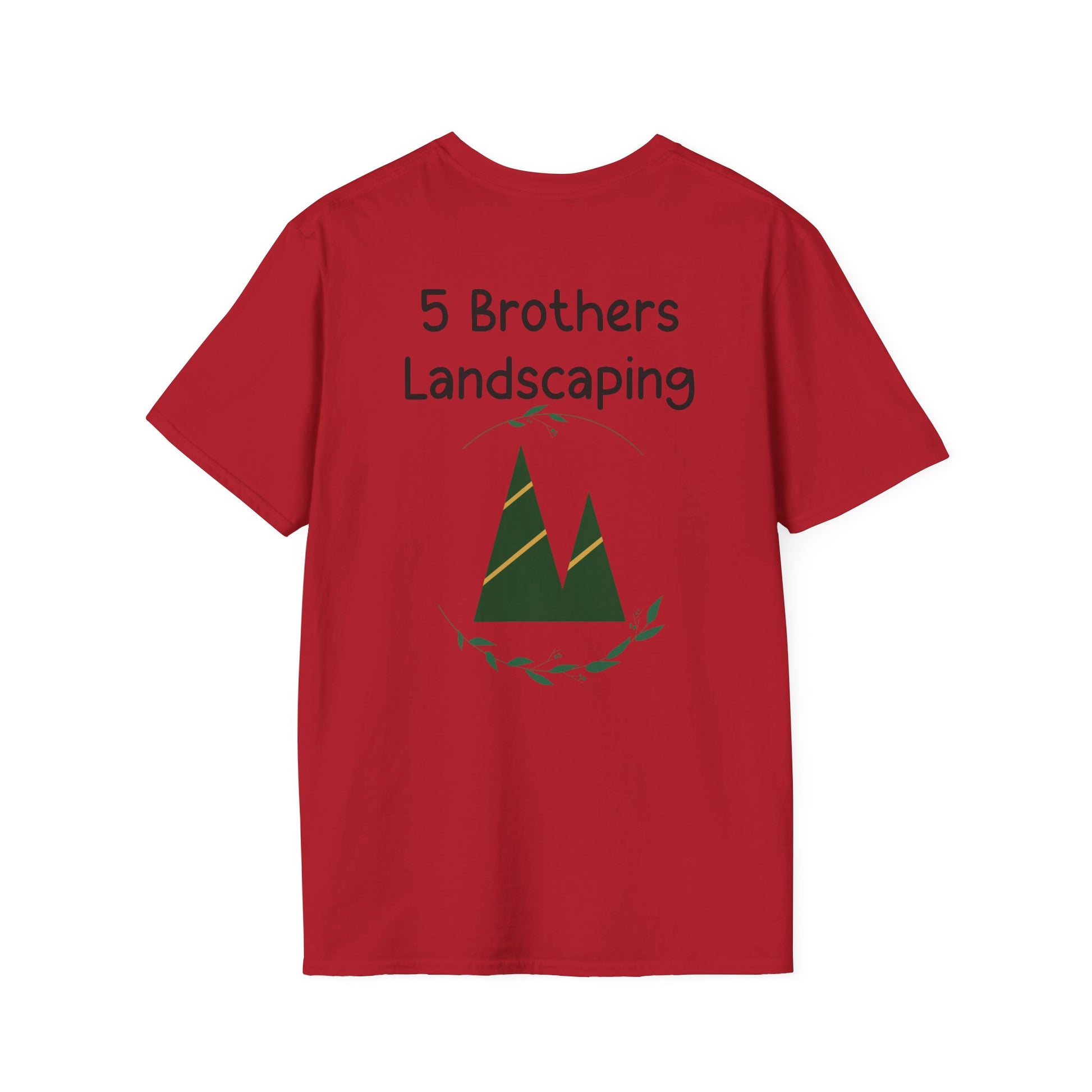 Excavator A Little Dirt Never Hurt TShirt  Custom Business Name & Logo Back - Ramshackle Shack