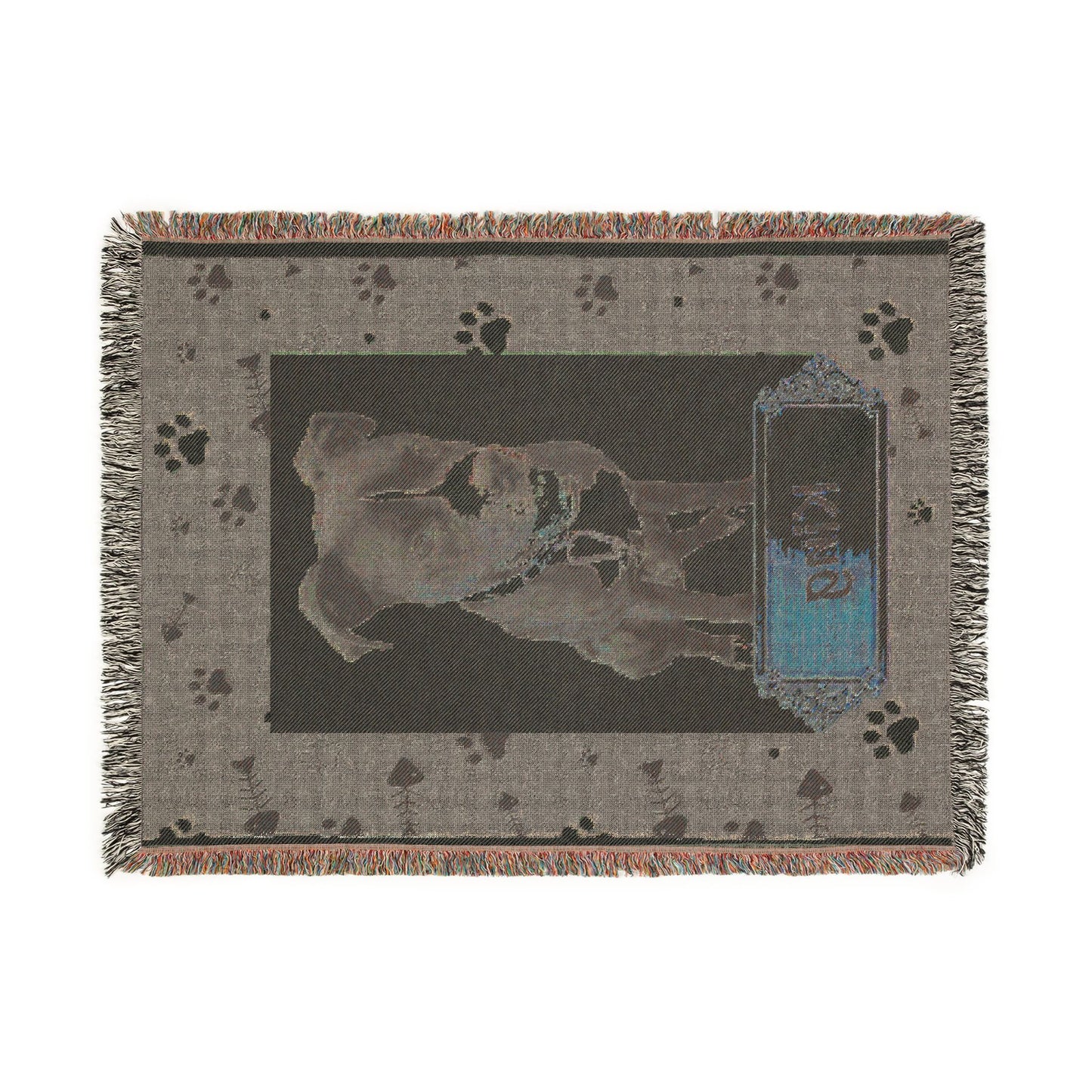 Pet Photo Personalized Woven Blanket - Ramshackle Shack