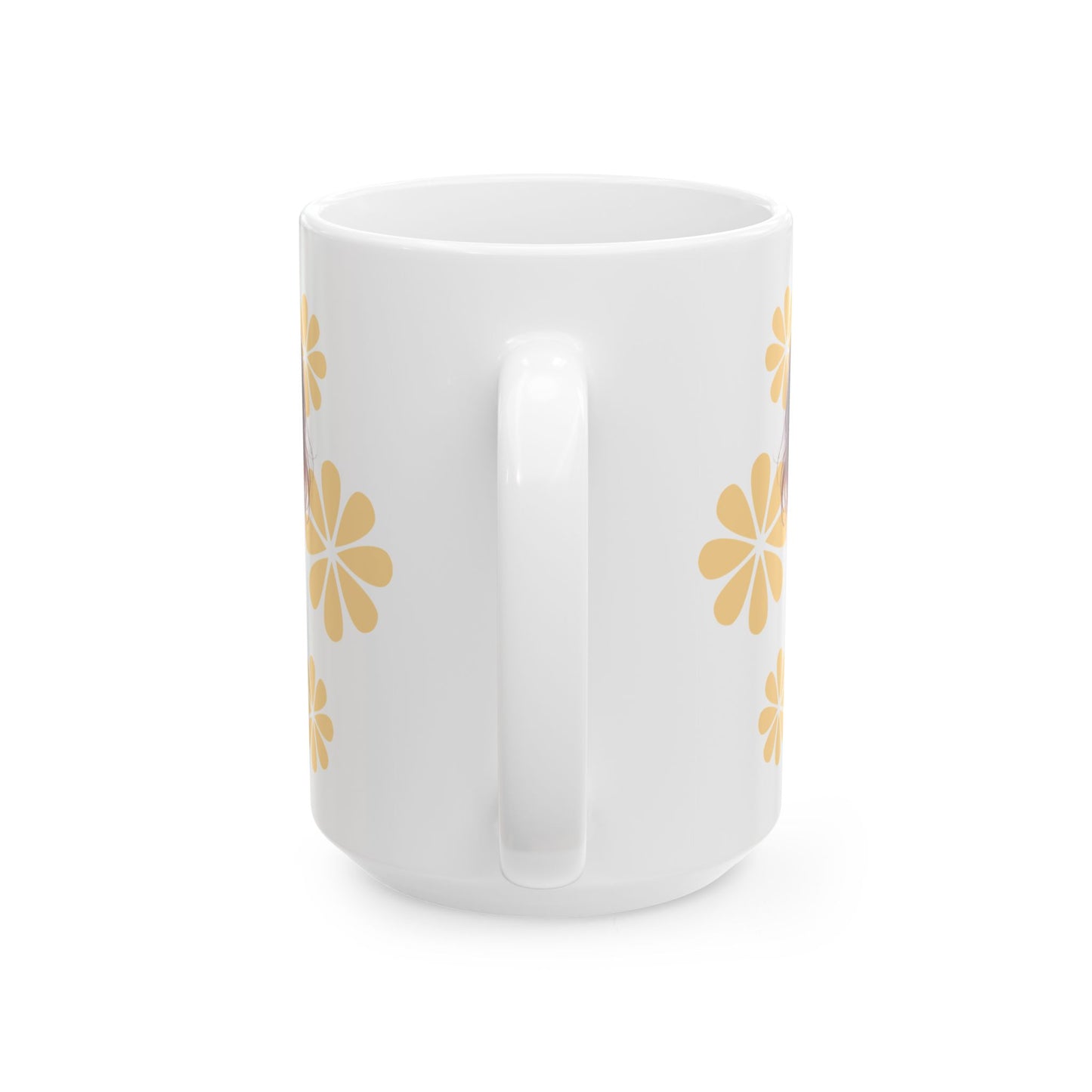 Pouting Girl Floral Ceramic Mug — 11oz & 15oz - Ramshackle Shack