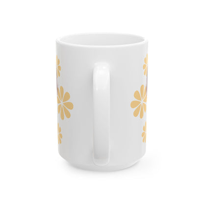 Pouting Girl Floral Ceramic Mug — 11oz & 15oz - Ramshackle Shack