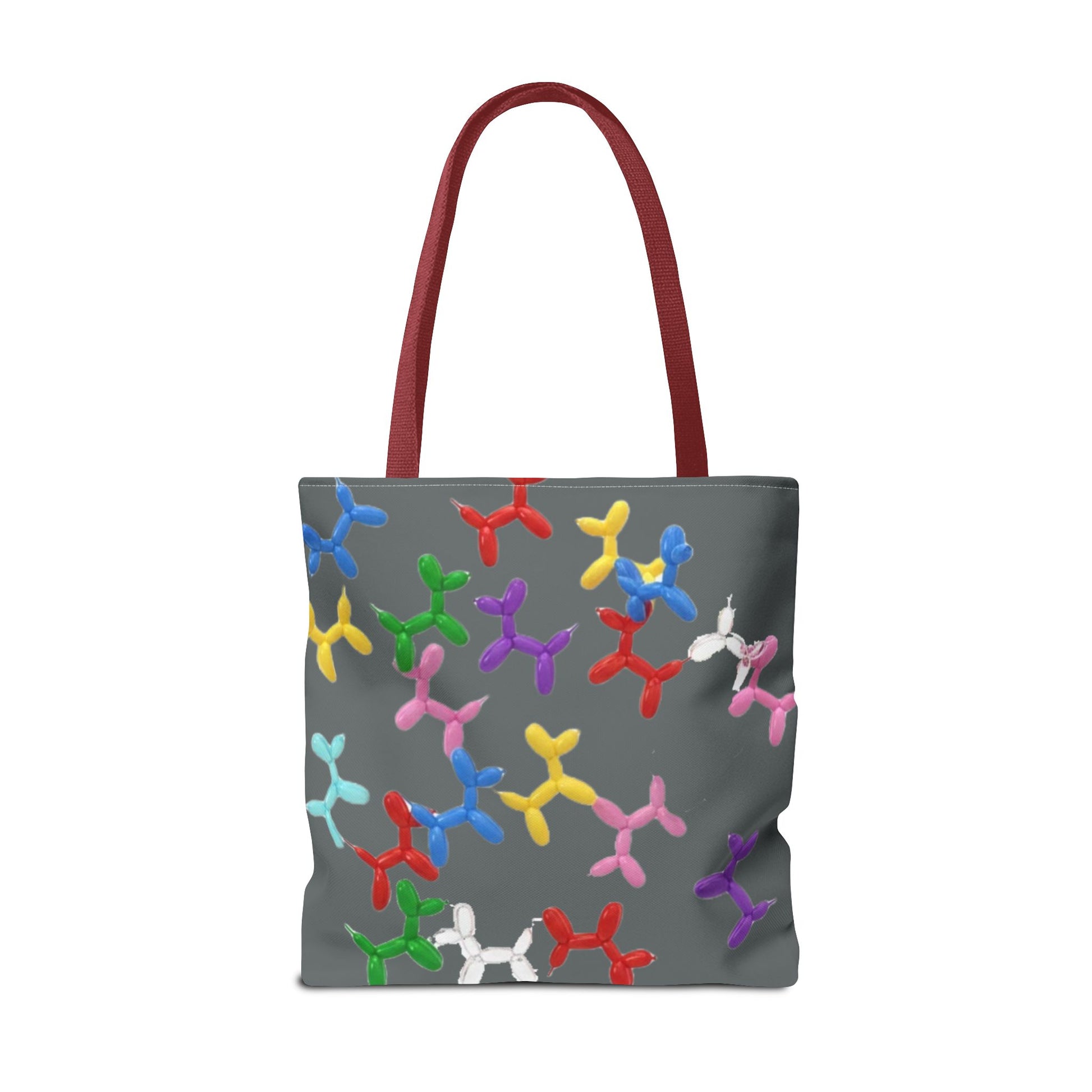 Balloon Dog Pattern Tote Bag – Colorful Pop Art Reusable Shopper - Ramshackle Shack