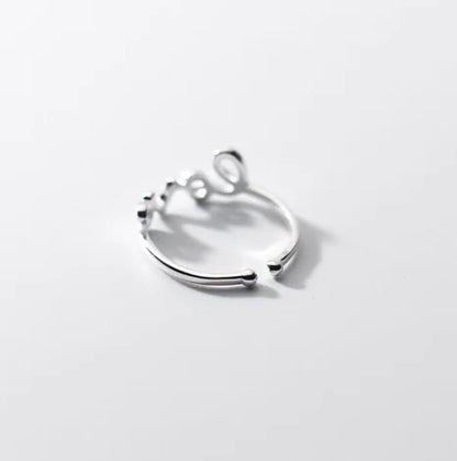S925 Sterling Silver Heart-shaped LOVE Ring - Ramshackle Shack