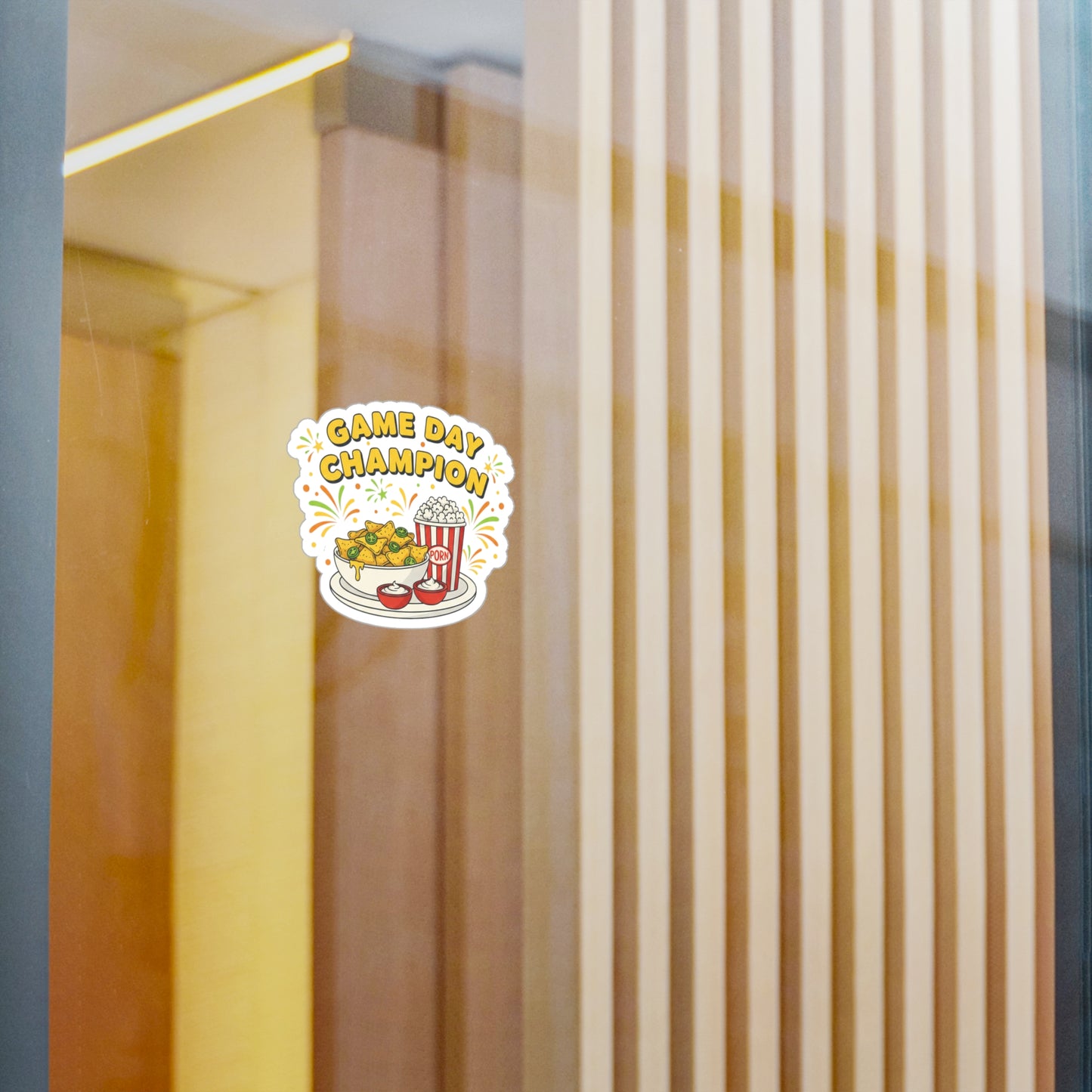 Game Day Champion Sticker | Super Bowl Party, Game Day Humor - Ramshackle Shack