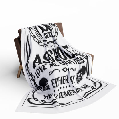 Arctic Fleece Blanket — "100% Certified Asshole" Funny Novelty Throw Blanket - Ramshackle Shack