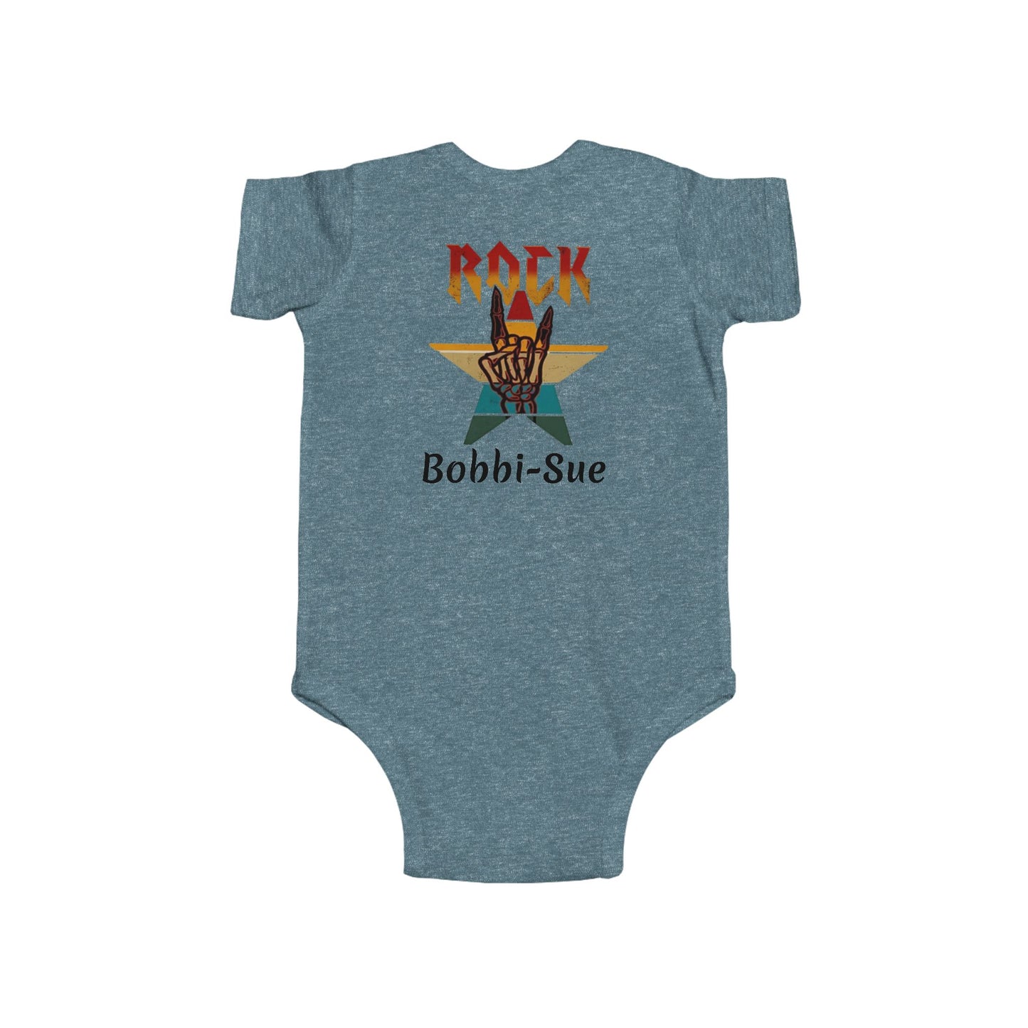 I Love Rock and Roll! Put Another Dime in the Juicebox Baby. (Rock Star Baby) Infant Bodysuit - Ramshackle Shack