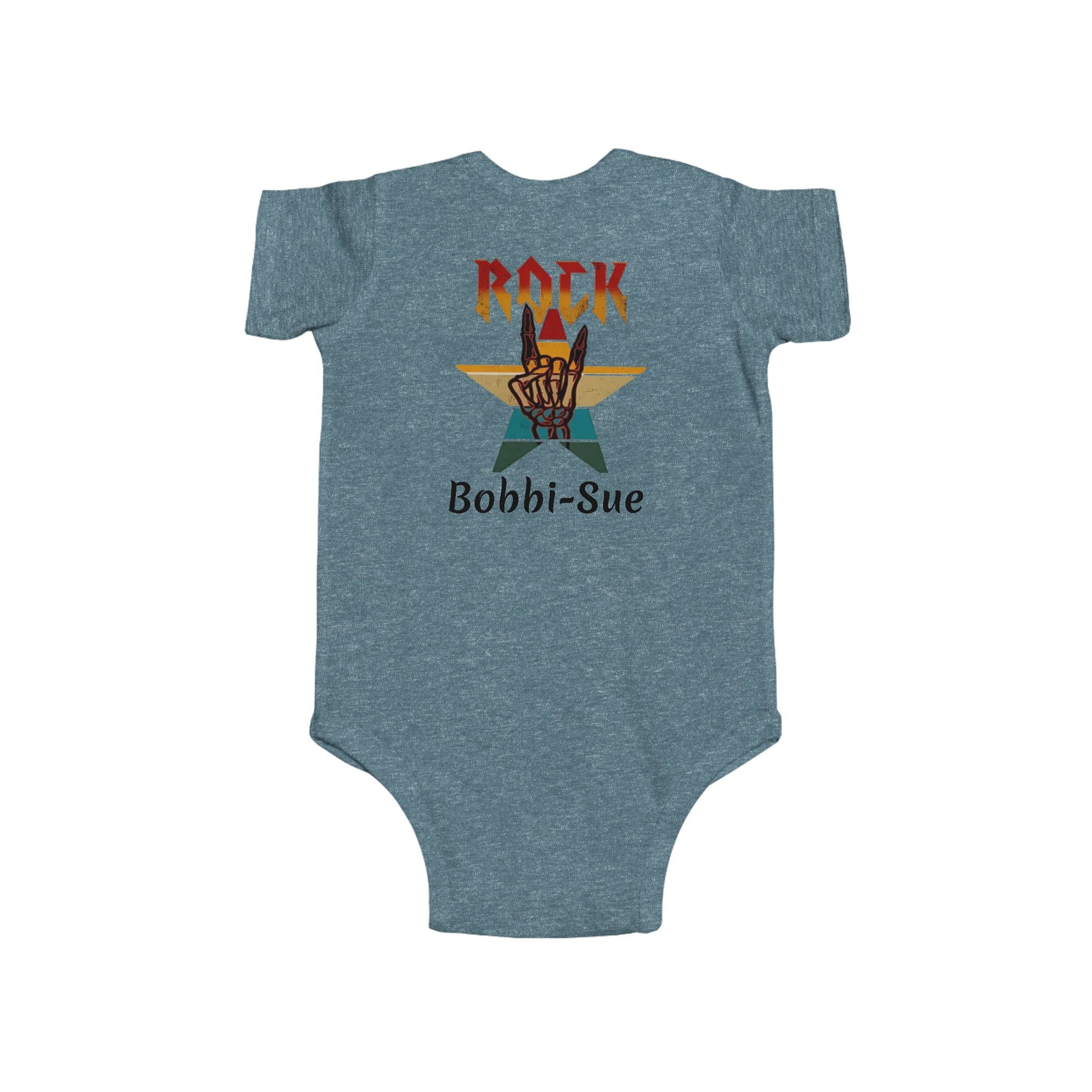 I Love Rock and Roll! Put Another Dime in the Juicebox Baby. (Rock Star Baby) Infant Bodysuit - Ramshackle Shack