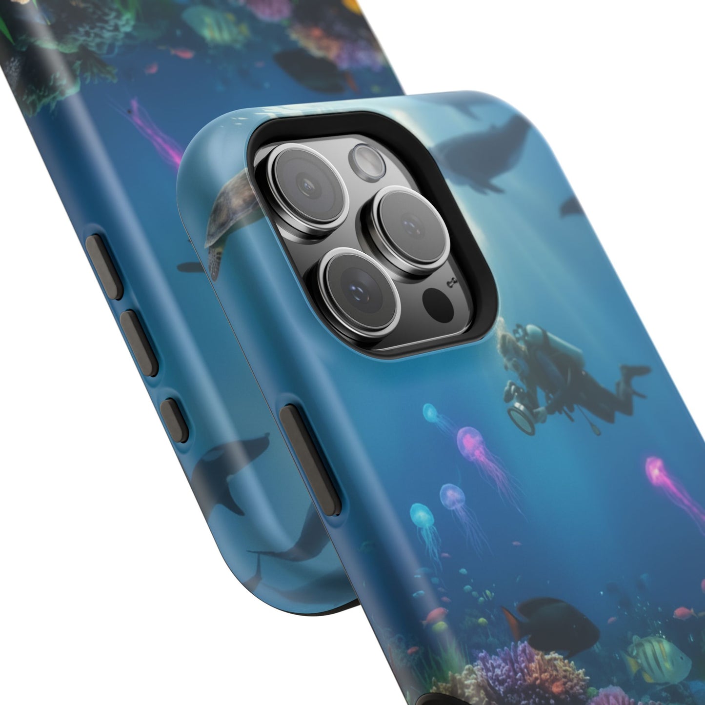 Underwater Diver Phone Case — Magnetic Impact‑Resistant Ocean Design