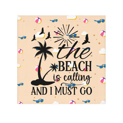 Beach Is Calling Face Towel — Sunglasses & Beach Ball Design - Ramshackle Shack