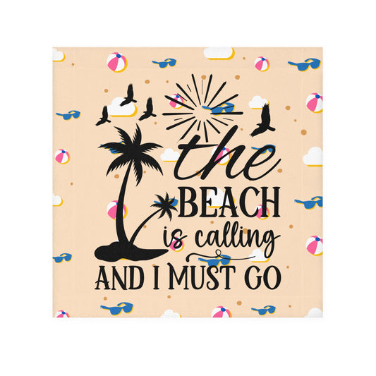 Beach Is Calling Face Towel — Sunglasses & Beach Ball Design - Ramshackle Shack