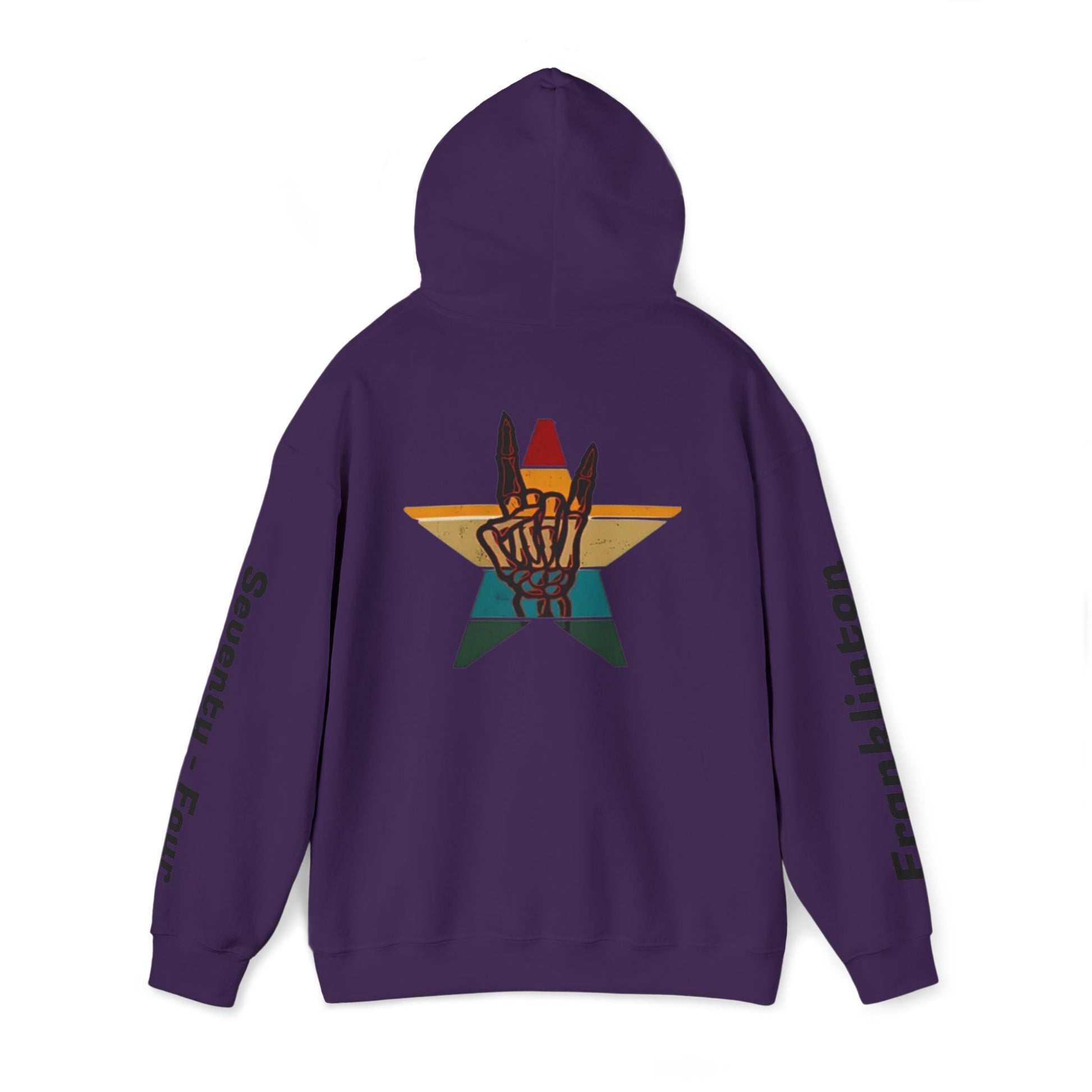 Rockin' Into My [70's] Hooded Sweatshirt — Custom Name & Age Guitar Birthday Design - Ramshackle Shack