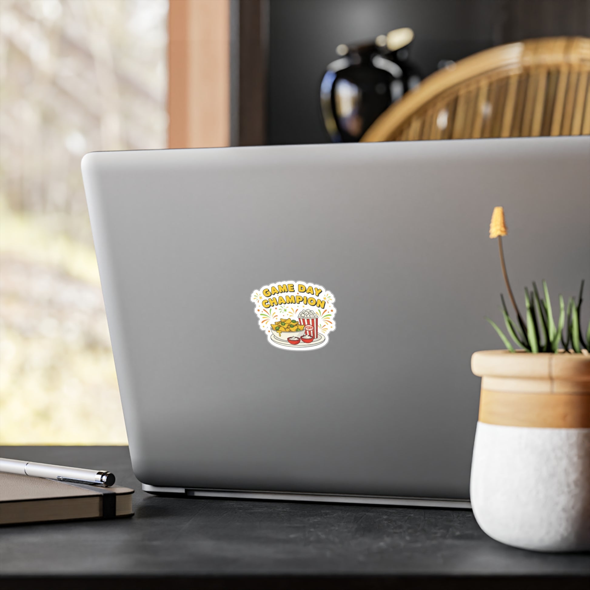 Game Day Champion Sticker | Super Bowl Party, Game Day Humor - Ramshackle Shack
