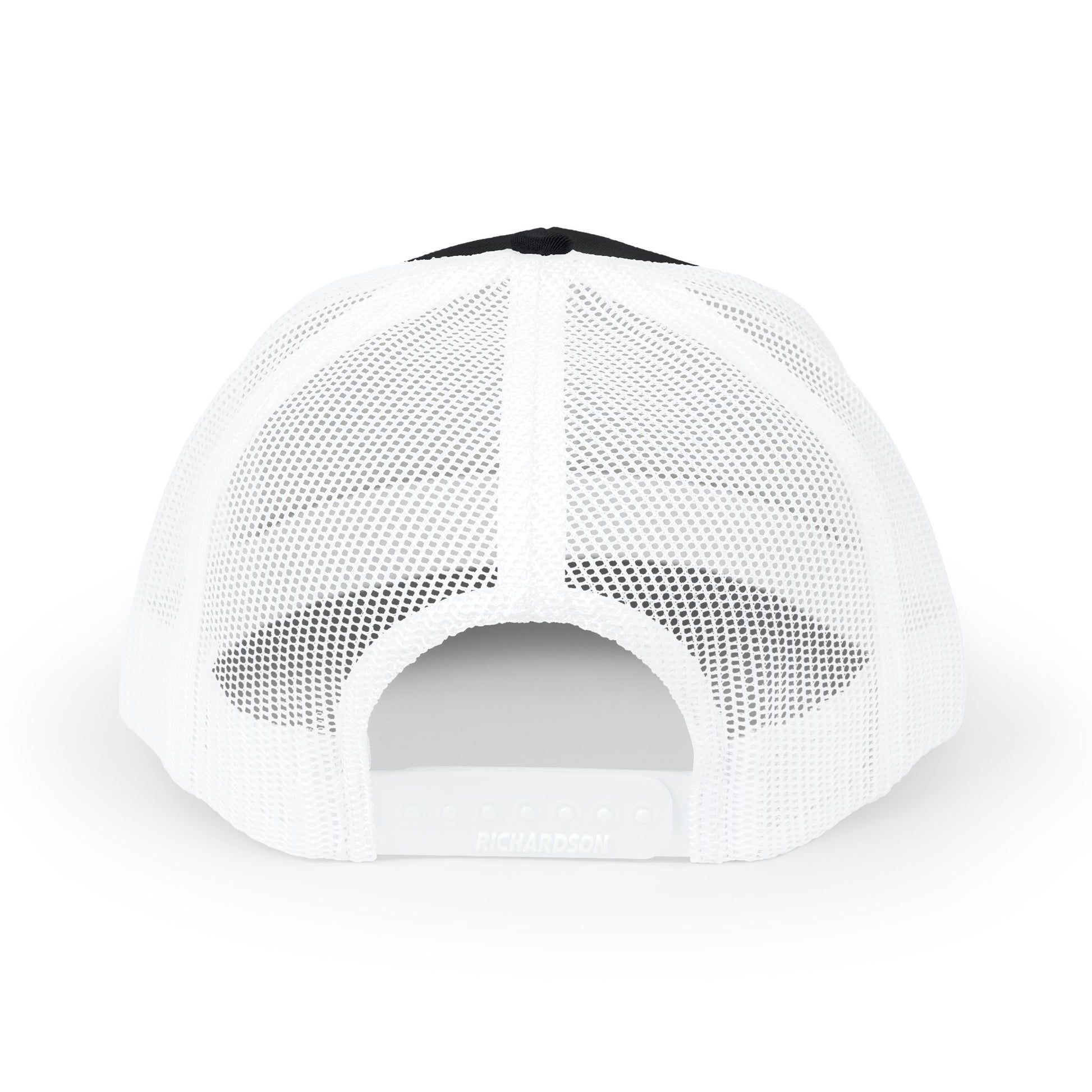 Printify Never Surrender snapback trucker hat featuring a structured crown, flat brim, and adjustable snap closure.