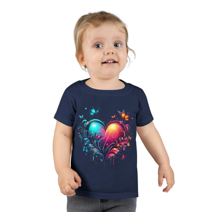 Colorful Heart & Butterflies Graphic Toddler Tee - Ramshackle Shack