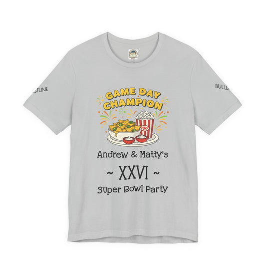 Game Day Champion Tee | Super Bowl Party, Game Day Humor - Ramshackle Shack