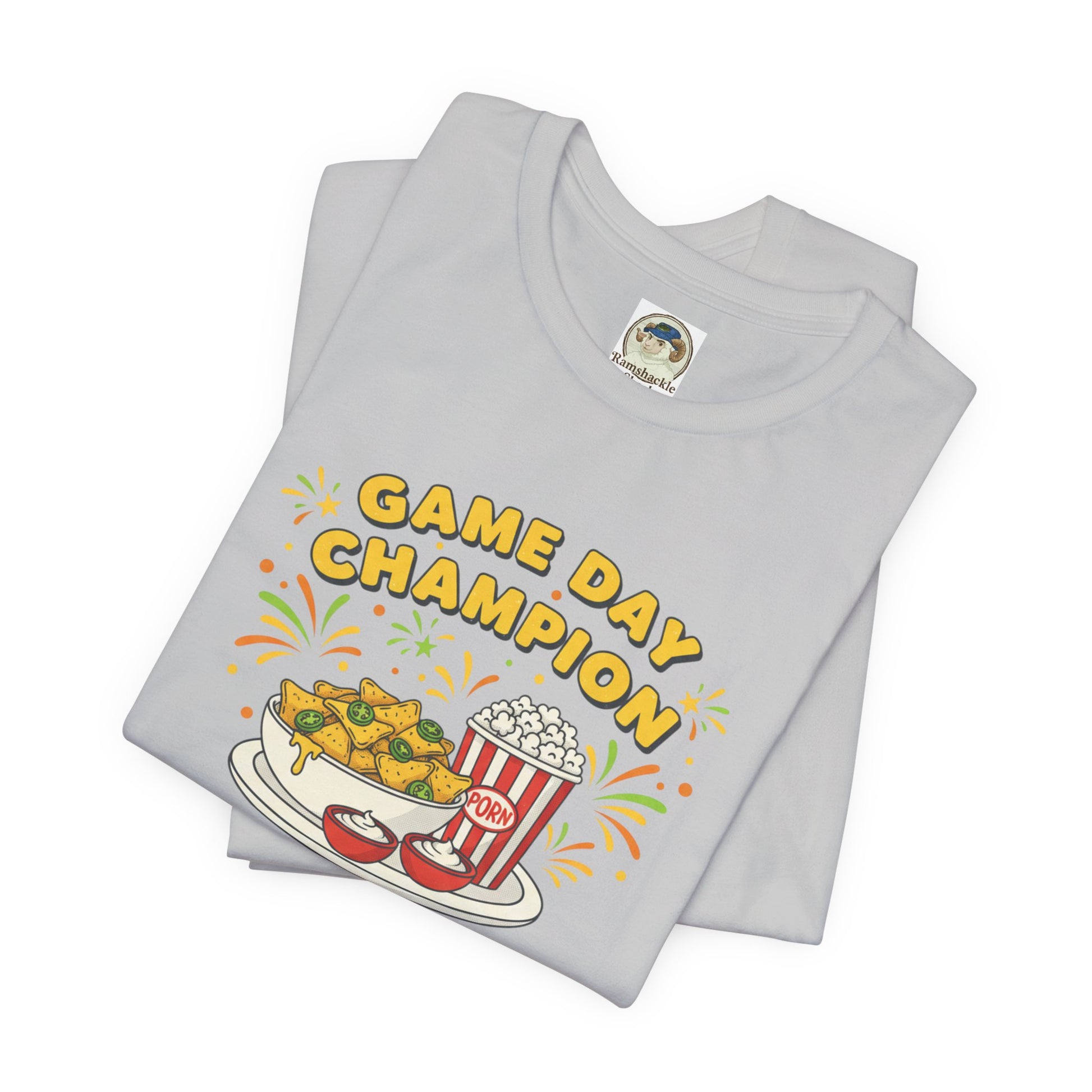 Game Day Champion Tee | Super Bowl Party, Game Day Humor - Ramshackle Shack