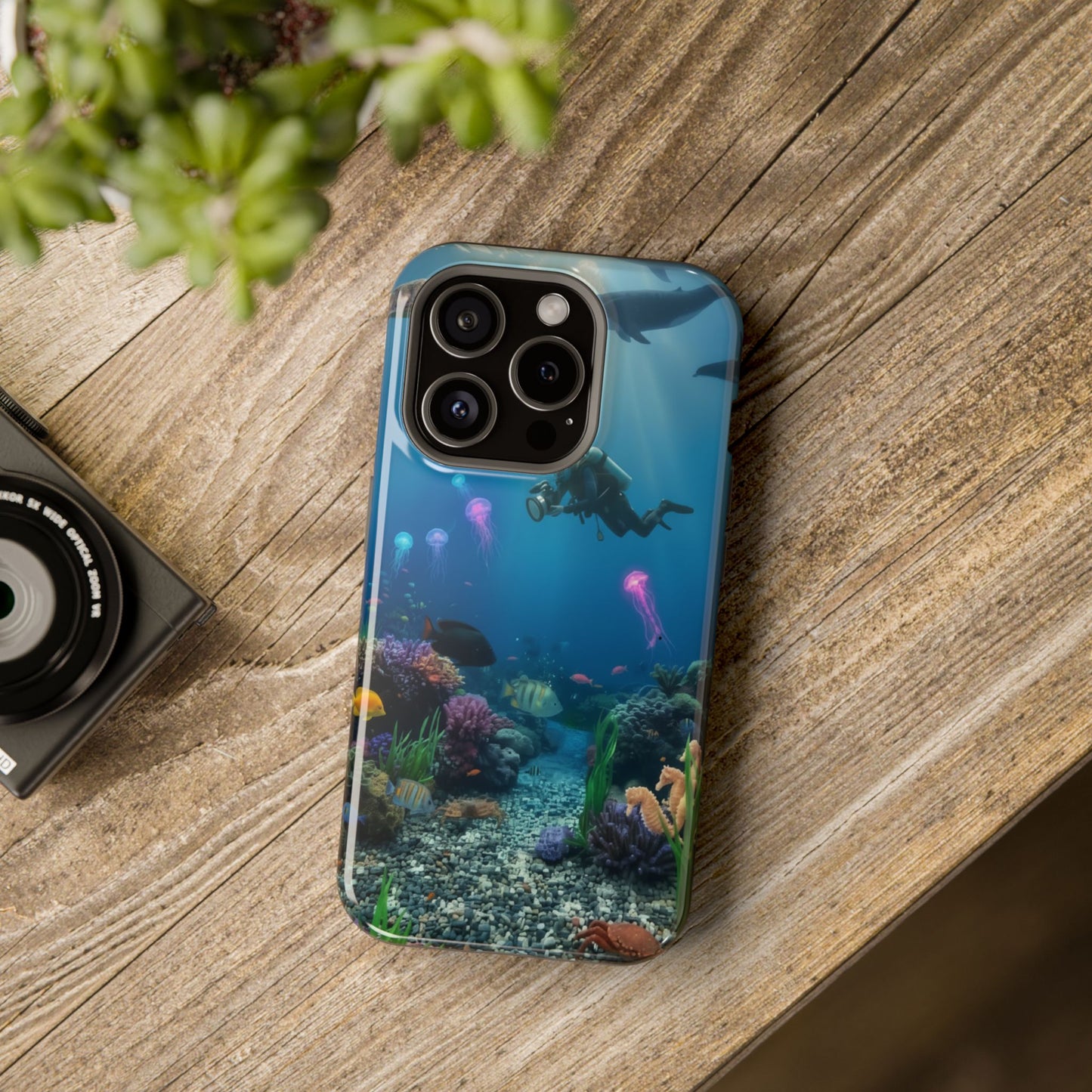 Underwater Diver Phone Case — Magnetic Impact‑Resistant Ocean Design