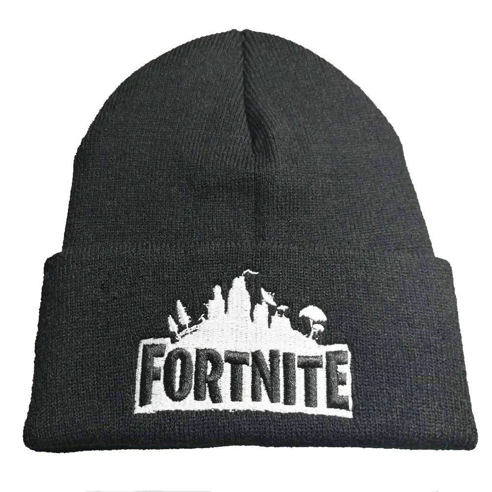 Knitted Ski Hat with Embroidery (Wool Beanie) - Ramshackle Shack