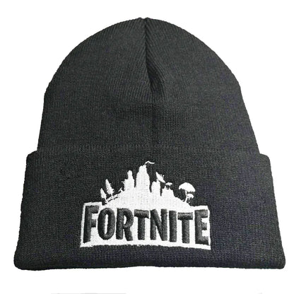 Knitted Ski Hat with Embroidery (Wool Beanie) - Ramshackle Shack