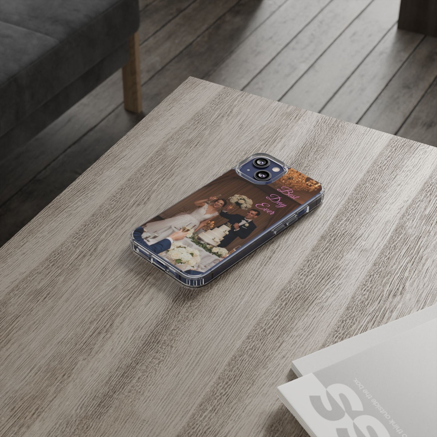 Personalized Clear Impact-Resistant Phone Case — Custom Photo & Message - Ramshackle Shack