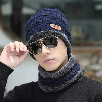 Warm Knit Winter Beanie Hat and Scarf Set for All - Ramshackle Shack