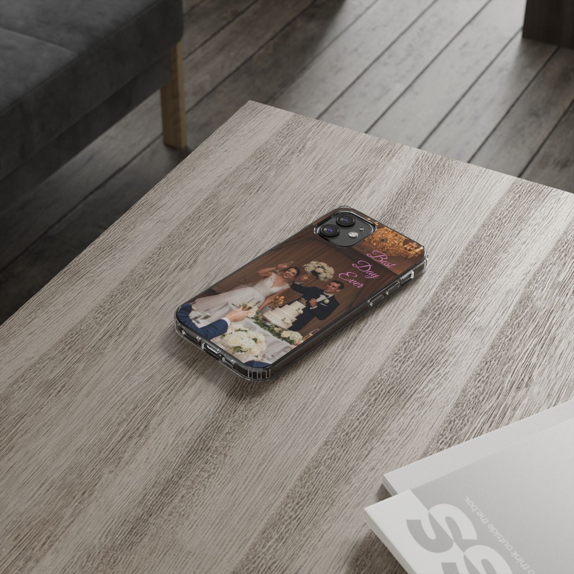 Personalized Clear Impact-Resistant Phone Case — Custom Photo & Message - Ramshackle Shack