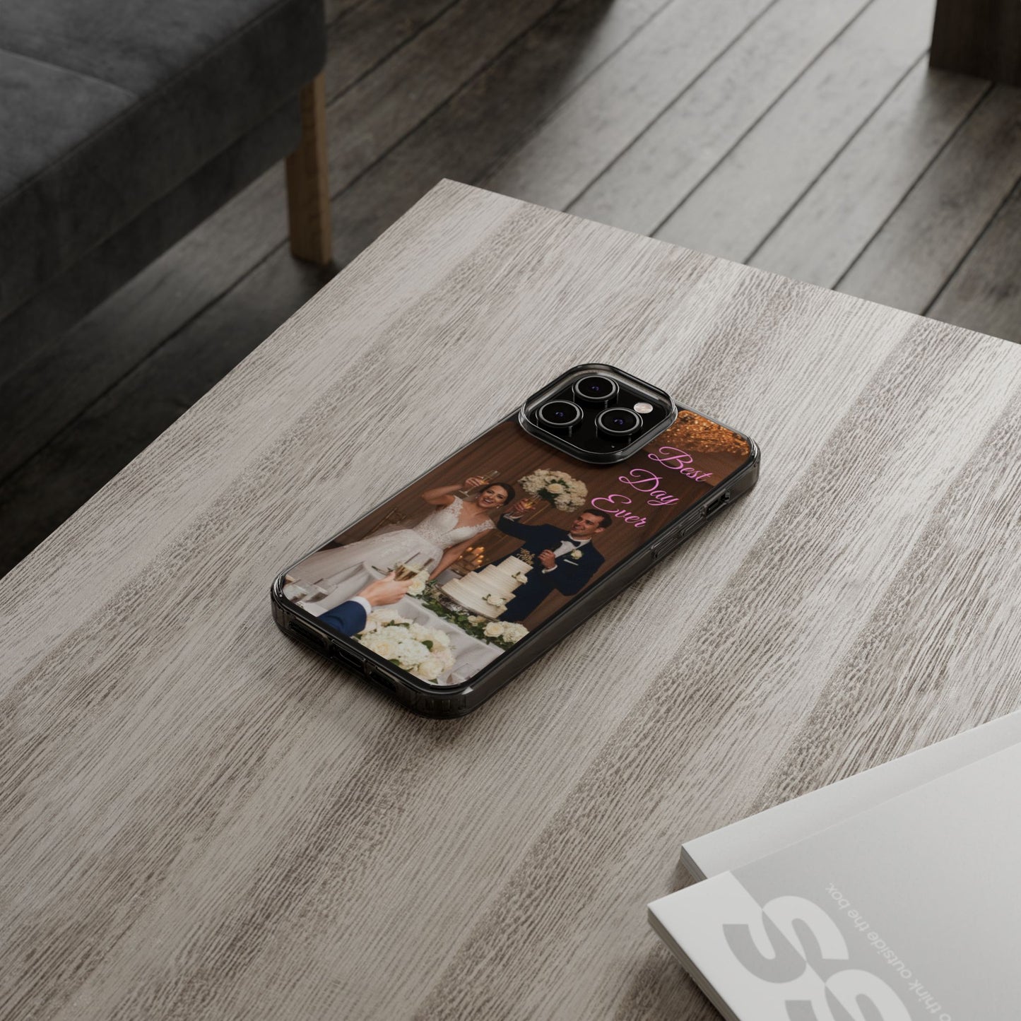 Personalized Clear Impact-Resistant Phone Case — Custom Photo & Message - Ramshackle Shack