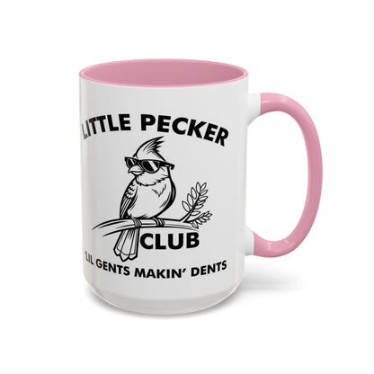Funny 'Little Pecker Club' Coffee Mug — 11oz/15oz Ceramic Novelty Cup - Ramshackle Shack