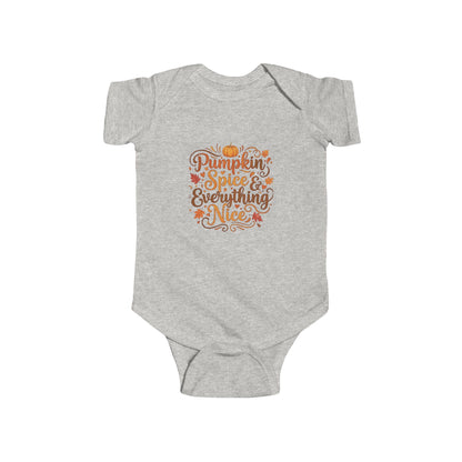 Infant Bodysuit - Pumpkin Spice and Everything Nice Fall Design - Ramshackle Shack