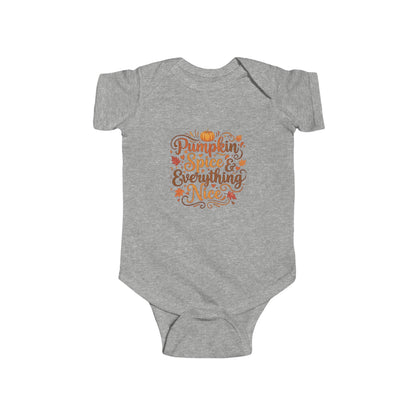 Infant Bodysuit - Pumpkin Spice and Everything Nice Fall Design - Ramshackle Shack
