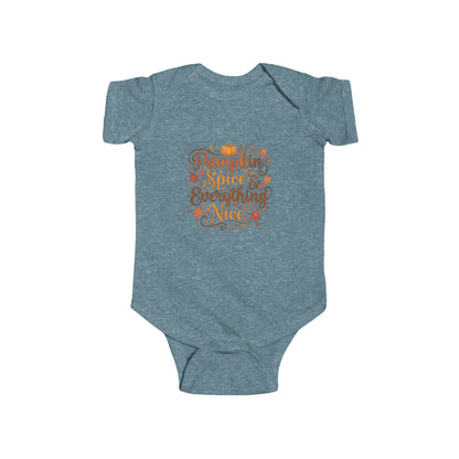Infant Bodysuit - Pumpkin Spice and Everything Nice Fall Design - Ramshackle Shack
