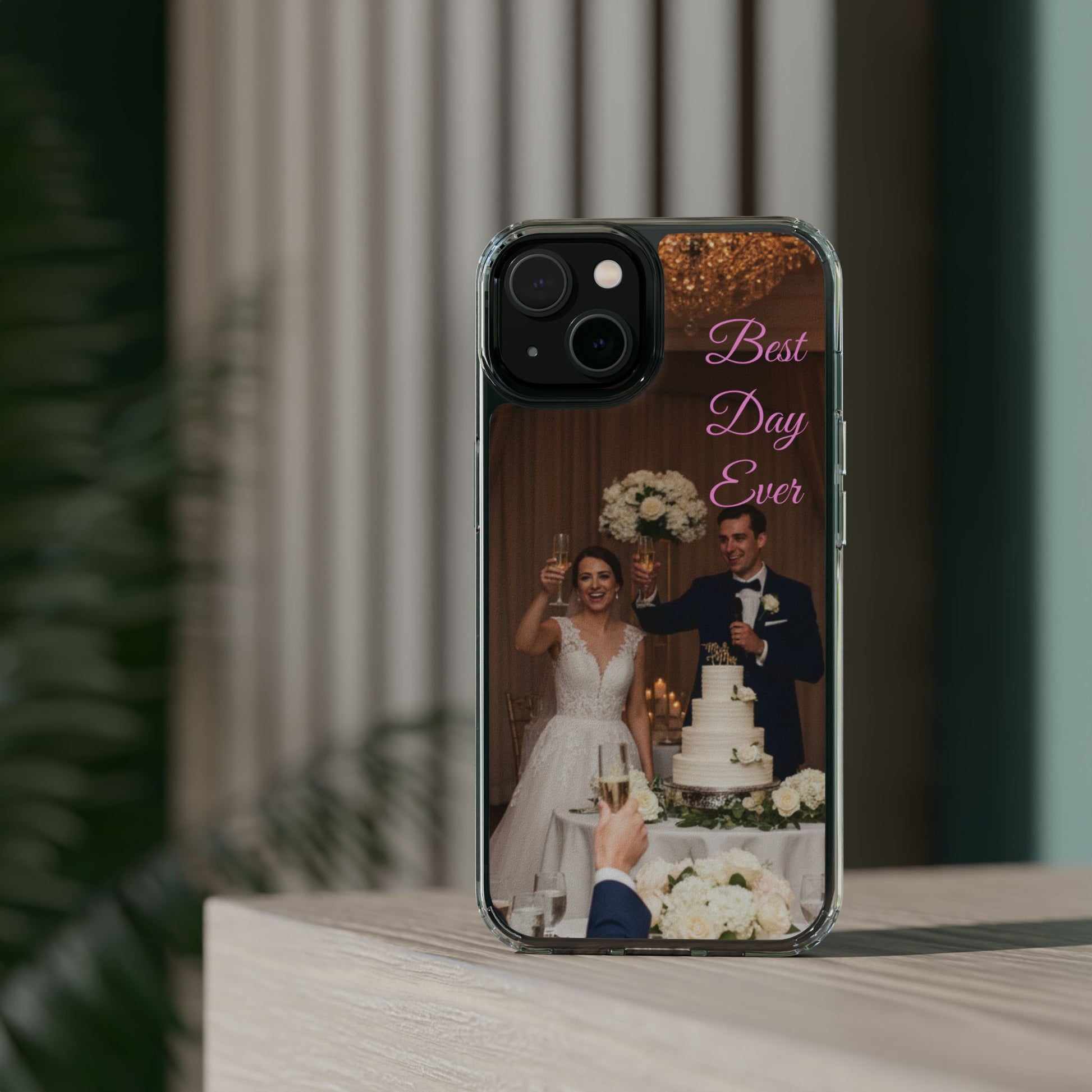Personalized Clear Impact-Resistant Phone Case — Custom Photo & Message - Ramshackle Shack