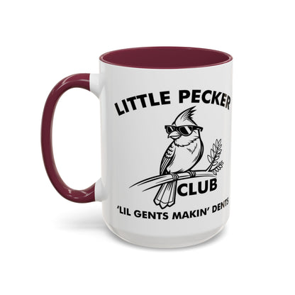 Funny 'Little Pecker Club' Coffee Mug — 11oz/15oz Ceramic Novelty Cup - Ramshackle Shack