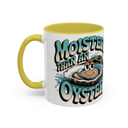 Moister Than An Oyster Coffee Mug — Funny Retro Oyster Seafood Gift (11oz, 15oz) - Ramshackle Shack