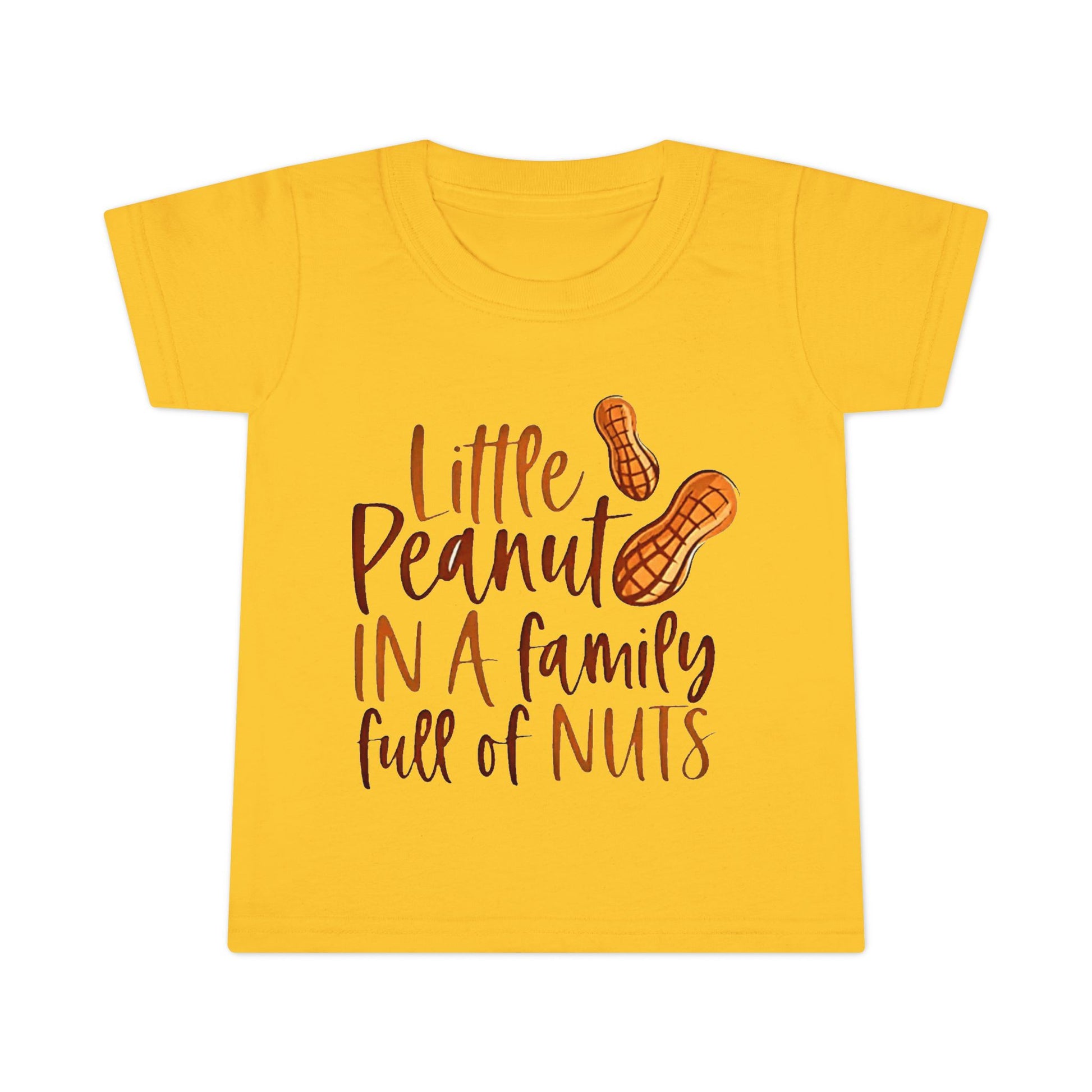 Toddler T Shirt  Little Peanut in a Family Full of Nuts Cute Baby Tee - Ramshackle Shack