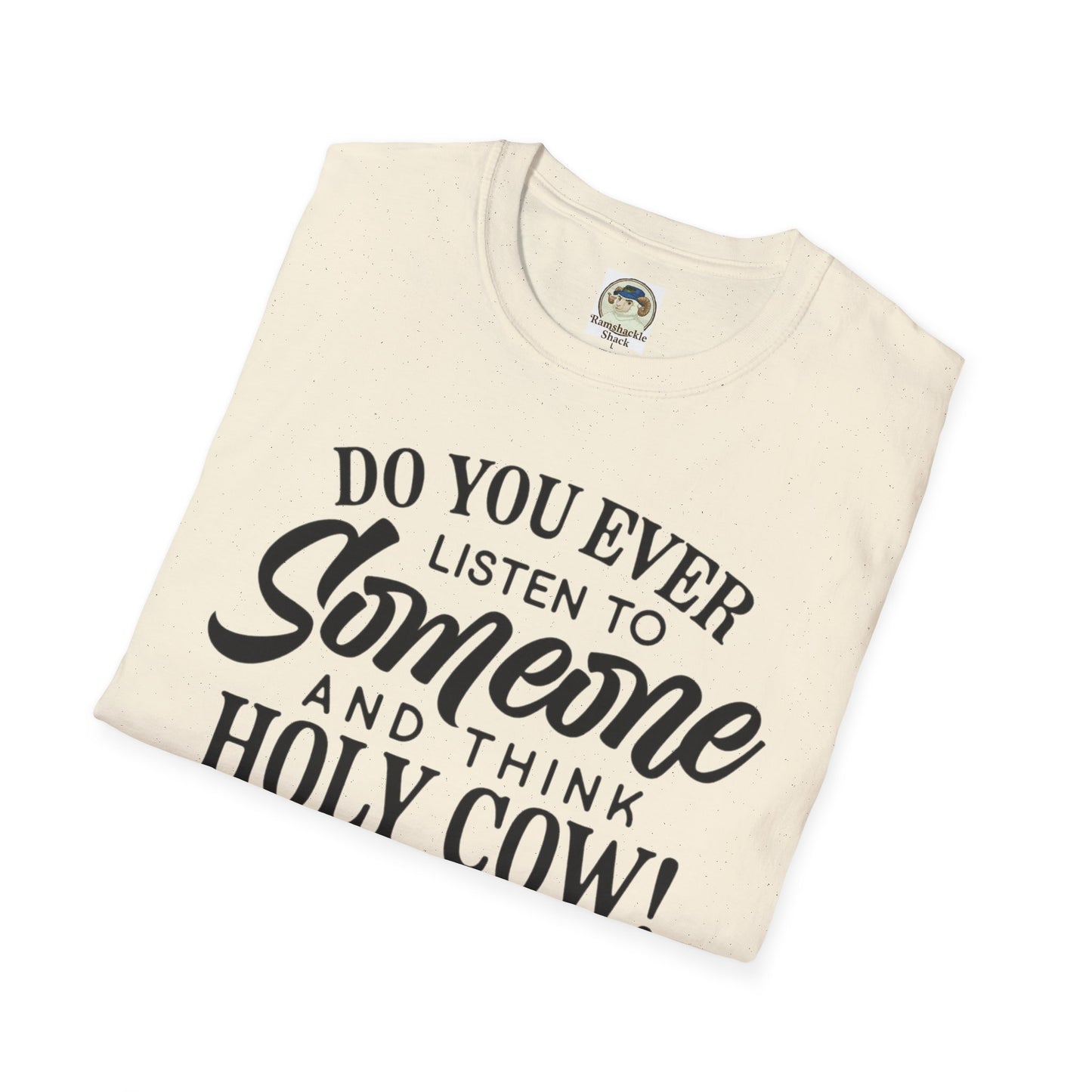Funny Quote TShirt Holy Cow! You've Got the IQ of a Crayon Graphic Tee - Ramshackle Shack