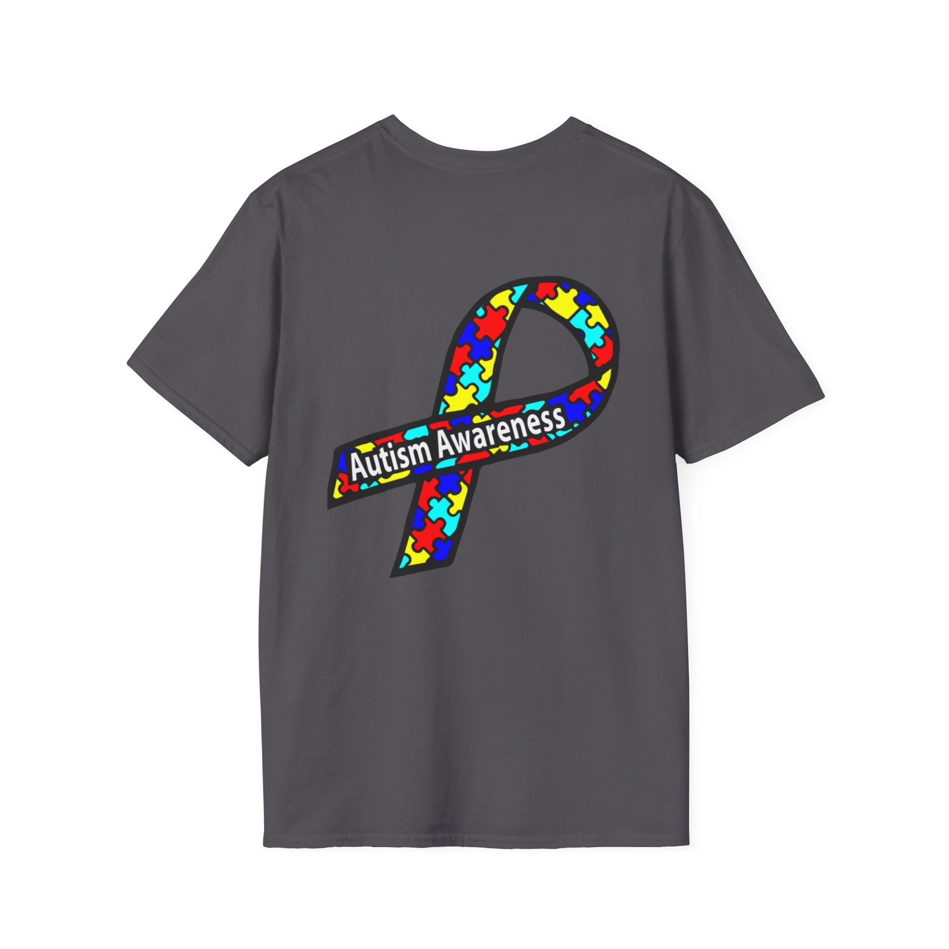 Autism Awareness T-Shirt — "Embrace Our Difference" Puzzle Heart Design - Ramshackle Shack