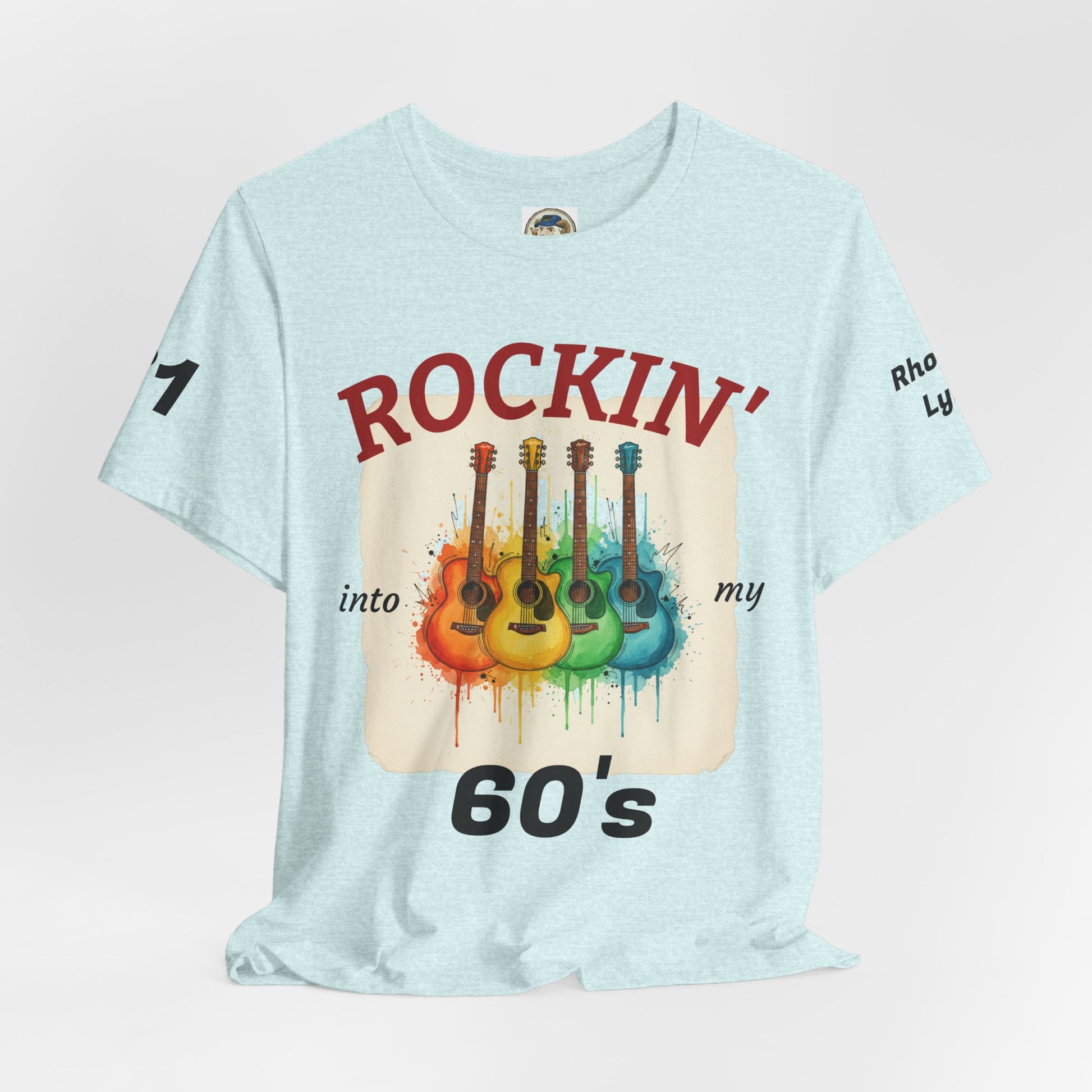 Watercolor Rainbow Guitars T Shirt  Acoustic Guitar Art Tee - Ramshackle Shack